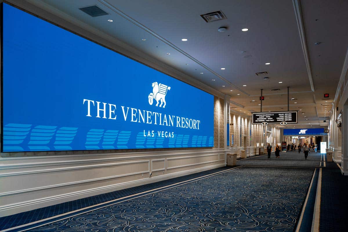 Renovated boardroom at the Venetian Expo